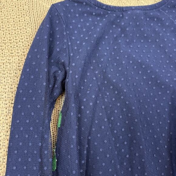 Hanna Andersson Blue Tulle Dress with Colorful Floral Appliqué 4 - Picture 13 of 13